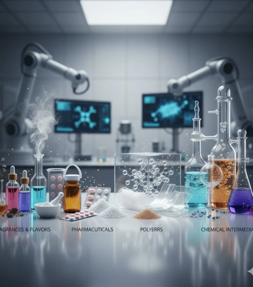 Profumi e aromi, prodotti farmaceutici, pesticidi, polimeri speciali